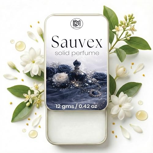 Image of Dr.Mashur Solid Perfume Sauvex | Fruitberry air | Alcohol Free Wax Perfume Balm, Long Lasting Pocket Fragrance Tin 12g, Non Greasy Smooth Glide, Travel Friendly Unisex | Office Wear | Gift Ready