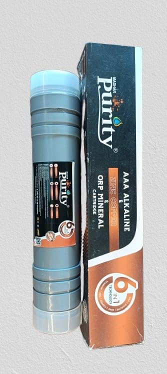 Madhar Purity 6-in-1 Water Filter Cartridge, 23 cm, Alkaline Mineral with pH Tester, for RO/UV Purifiers-image-22