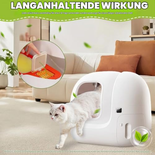 AMFUN 6 Stück N50 Geruchsvernichter für Pura Max & Pura Max 2, Geruchsentferner für Selbstreinigende Katzentoilette, Geruchskontrolle… – Ansicht 5