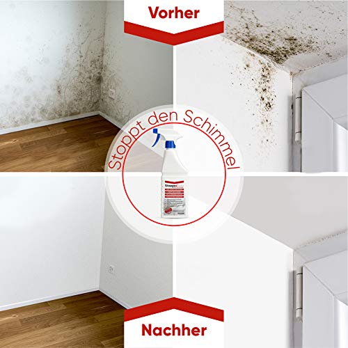 STOPPEX AKTIV Profi Schimmelentferner für Wand, Bad & Silikonfugen – Extra starkes, chlorhaltiges Anti-Schimmel Spray mit Stoppex Aktiv-Formel | Schimmelspray gegen Schimmel & Stockflecken 2