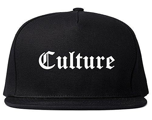 Kings Of NY Culture Gothic Font Snapback Hat Cap Black