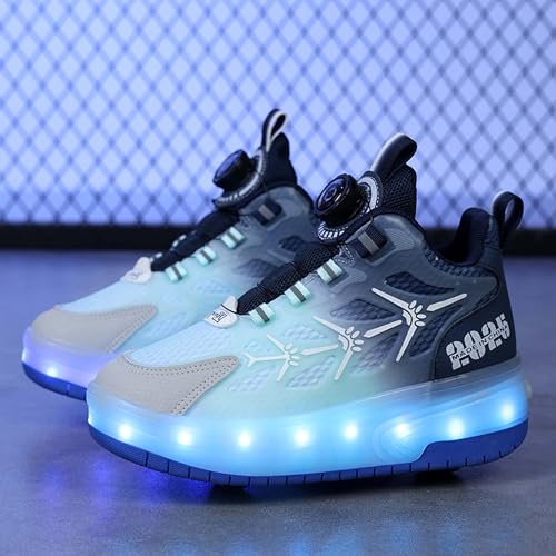 Children's Unisex Roller Skates Shiny Wheel Shoes Girls Shiny Roller Skates Sports Shoes Boys Rechargeable Sparkling Sports Shoes Gifts2