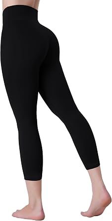 Sunzel Butt Lifting Capri Leggings for Women High Waist Booty Yoga Pants | Sustainable No Front Seam, High Waisted Tummy Control, Invisible Hidden Butt Scrunch, Wide Waistband for Workout Gym