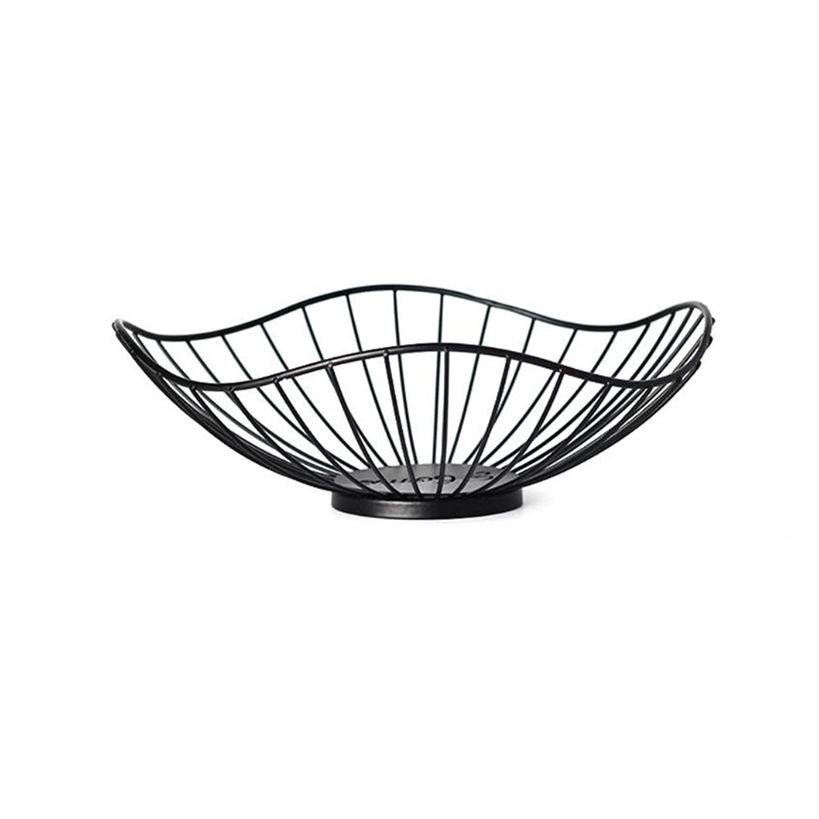 CNfhFRY fruit bowl， Creative Iron Fruit Bowl Countertop Storage Basket for Snacks Vegetables Kitchen Decorative Dish