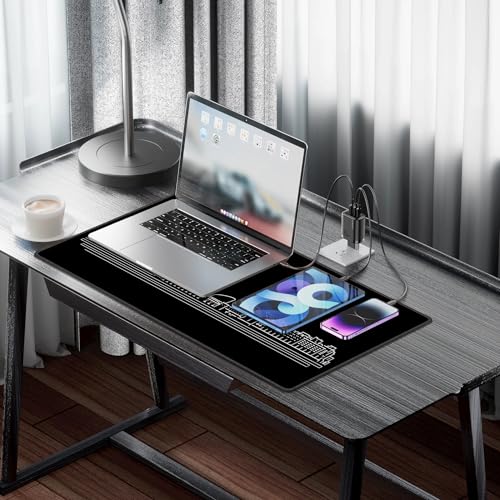 Tapis de souris grand format pour éviter les glissements de clavier - 3