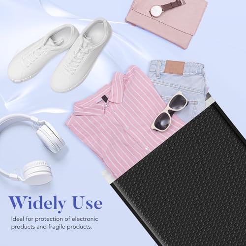 Image of Fuxury Bubble Mailers 14.5x20 inch 15 Pack Black Extra Large Padded Envelopes Usable Size 14.5x19 inch Self Seal Bubble Envelopes Padded Mailers Shipping Bags for Mailing book Clothes Small Business #7