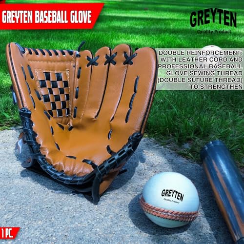 image for GREYTEN Soft Baseball Gloves, Team Sports 12.5 Inch Baseball Training 