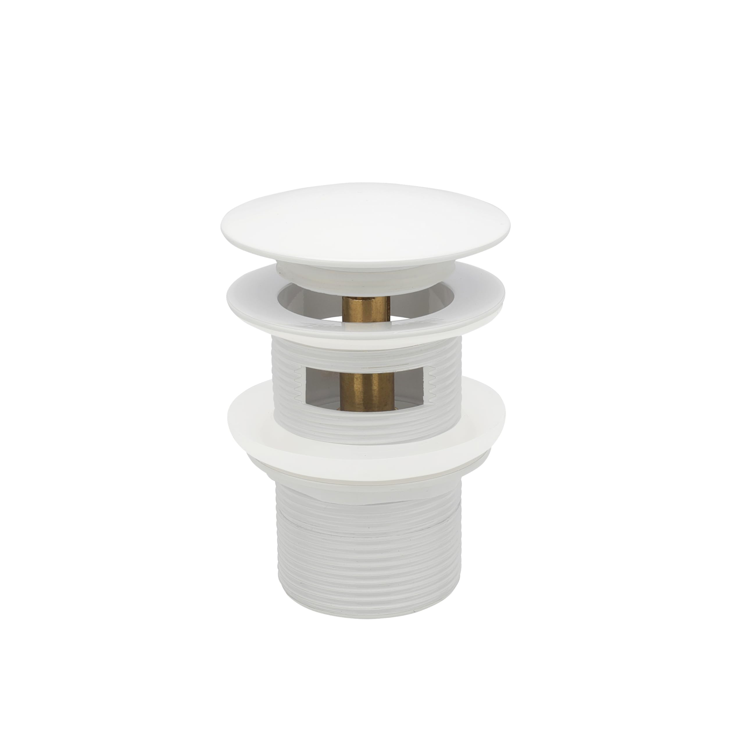 Freestanding Pop-Up Bathtub Drain Stopper, Compatible with Freestanding Bathtub Drain Assemblies (White)