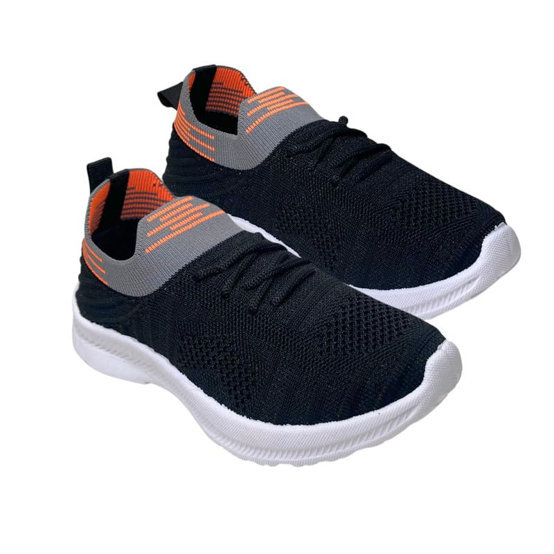 Boys Sports Running, Walking Casual Lightweight Slip-On Laceless Shoes Black (B0CWP9GG59) Amazon Price History, Amazon Price Tracker