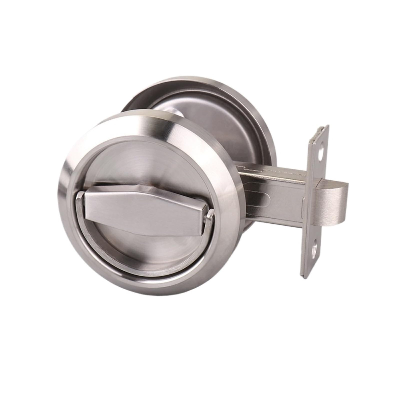 Yxinaer Double Sided 2 Round Recessed Door Lock Invisible Door Concealed Lock