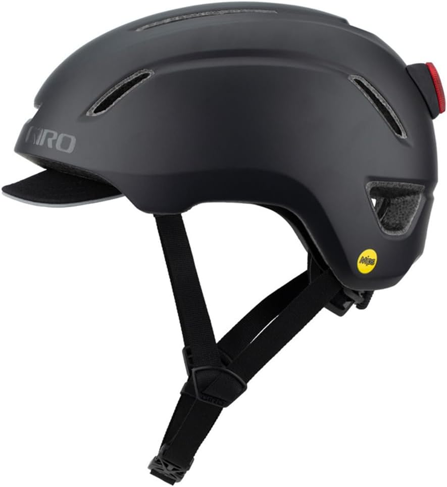 Side view of Giro Caden LED MIPS helmet showing MIPS logo