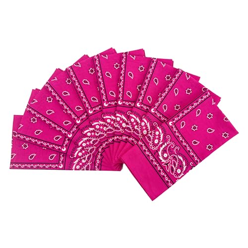 Image of Vamqor 100% Cotton 10 Pack Fine Bandanas