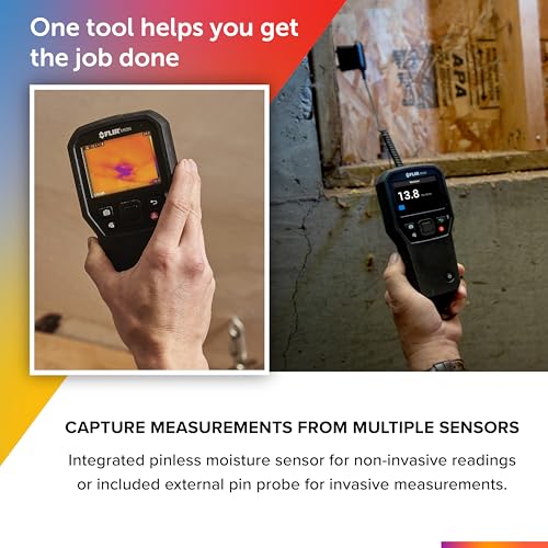 Image of FLIR MR265 Moisture Meter and Thermal Imager with MSX | 160x120 thermal sensor, MSX, pinless sensor, laser pointer, single-file documentation, 9Hz