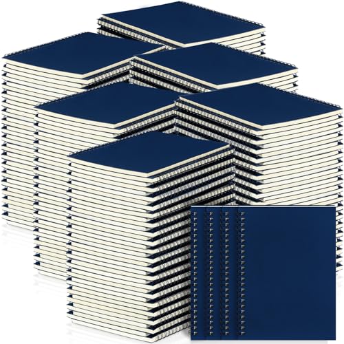 Image of Yahenda 180 Pcs Spiral Notebooks,1 Subject,Wide Ruled, Deep Blue