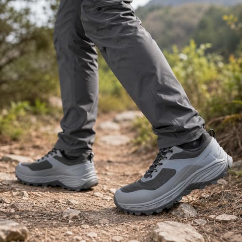 Image of Men's Breathable Outdoor Hiking Shoes, Comfortable Trekking Trail Sneakers for Walking & Adventures for Walking & Adventures