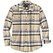 Carhartt Women's Tencel™ Fiber Series Relaxed Fit Long-Sleeve Flannel Shirt, Oat Milk, Small