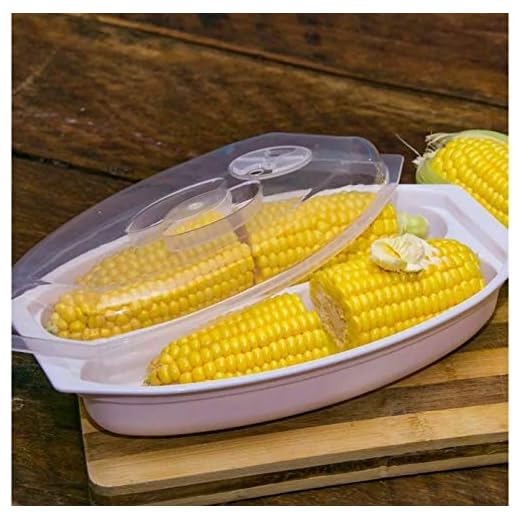 Microwave Corn Steamer with Vented Lid