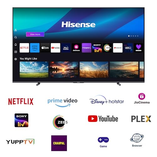 Image of Hisense 254 cm (100 inches) Q7N Series 4K Ultra HD Smart QLED TV 100Q7N (Dark Grey)