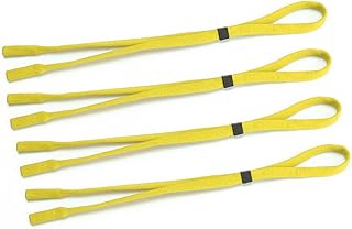 Glasses Strap, Sports Sunglasses & Eyeglasses Holder Straps for Men Women, Eye Glasses String Holder, Glasses Neck Lanyard Cord, Adjustable Rope Eyewear Retainer, Pack of 4 Yellow