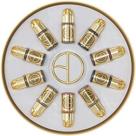 Perma Blend Brow Daddy - Gold Collection Tattoo Kit, Set of 10 - Microblading Ink for Permanent Eyeliner - Professional Tattoo Ink - Shades Range From Blonde to Black - Vegan (0.5 oz)