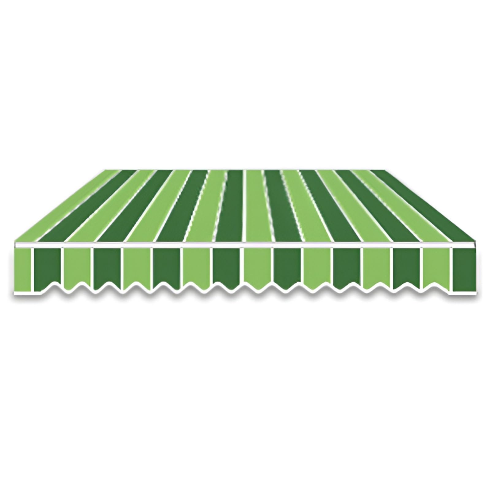 Tissu de rechange pour pare-soleil de terrasse (sans cadre) imperméable et protection UV – Vert 250 x 330 cm
