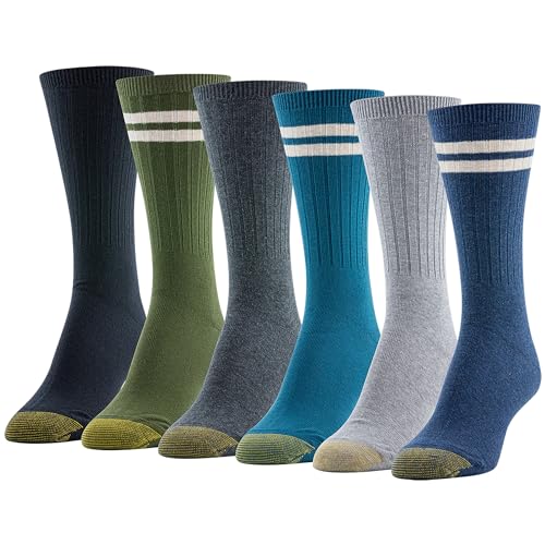 Image of GOLDTOE Womens Casual Texture Crew Socks, Multipairs