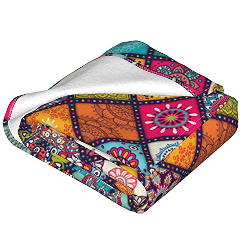 Mandala Soft Sherpa Fleece Blanket Throw Size 50X60 Inch For Women Kids Couch Bed Sofa Lightweight Fluffy Fuzzy Cozy Warm #TOP2