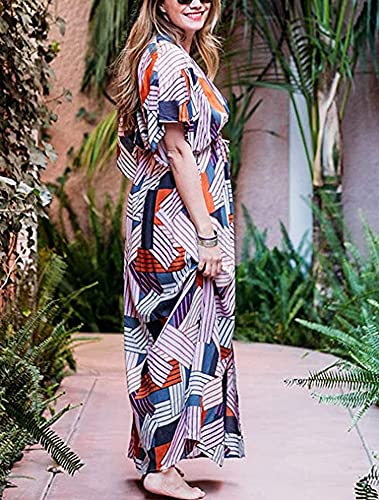 Kimono suelto para mujer estilo caftán rosa para lucir en la playa 4