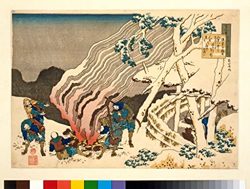 Peinture murale Hokusai en neige pour créer un salon zen et élégant