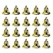 Produktbild NUOBESTY 30 Stücke Mini Kleine Glöckchen Weihnachten Jingle Bells DIY Basteln Baumschmuck Christbaumschmuck Windspiel Glocken für Weihnachtsschmuck Weihnachtsdeko Anhänger