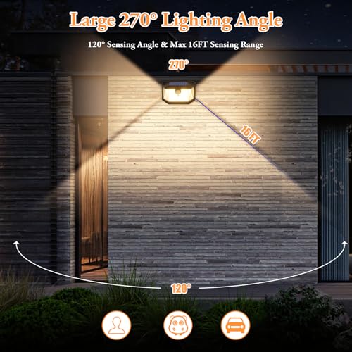 Outdoor Motion Sensor Lights 4-Pack