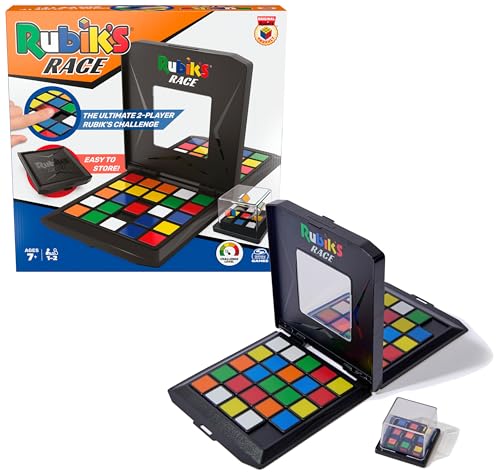 RUBIK'S - Rubiks Race Game: Jogo de tabuleiro clássico de sequências lógicas um contra um para dois jogadores - 6066927 - jogos de tabuleiro para crianças 8 anos - brinquedos crianças 8 anos +