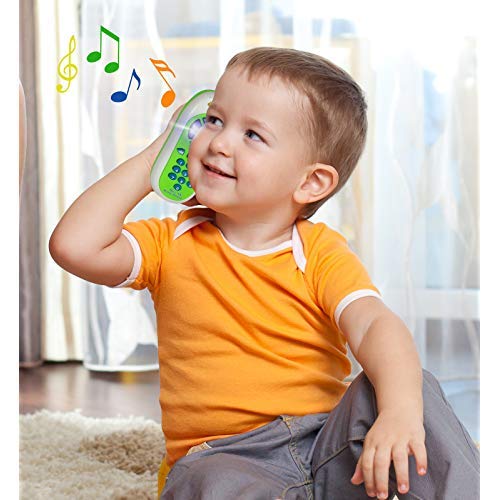 Click N' Play Pretend Play Cell Phone TV Remote & Car Key Accessory Playset for Kids with Lights Music & Sounds (Set of 3) - Thumbnail 3