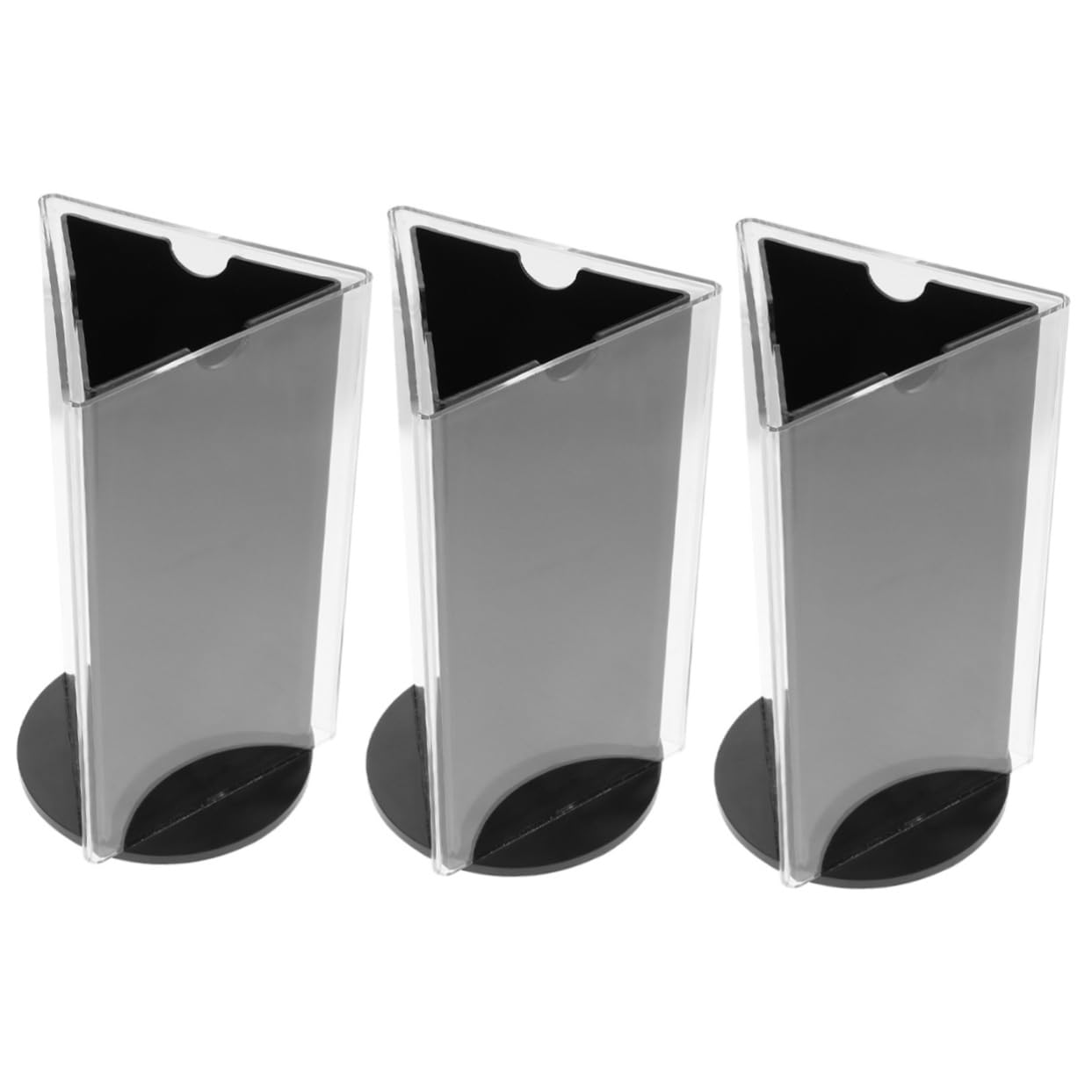 ARTIBETTER 3 Piezas soporte de visualización del menú Poseedor mostrar soporte de exhibición expositores para restaurantes titulares de menú de mesa titular de papel de menú Acrílico Negro