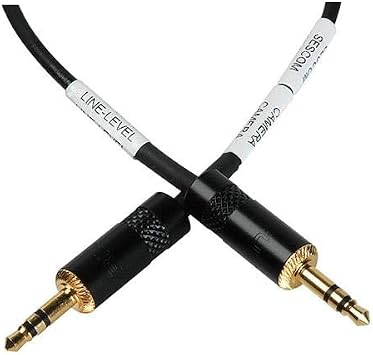 Sescom LN2MIC-ZOOMH4N 3.5mm Line to Mic 25dB Attenuation DSLR Cable for Zoom H4N, 6 feet