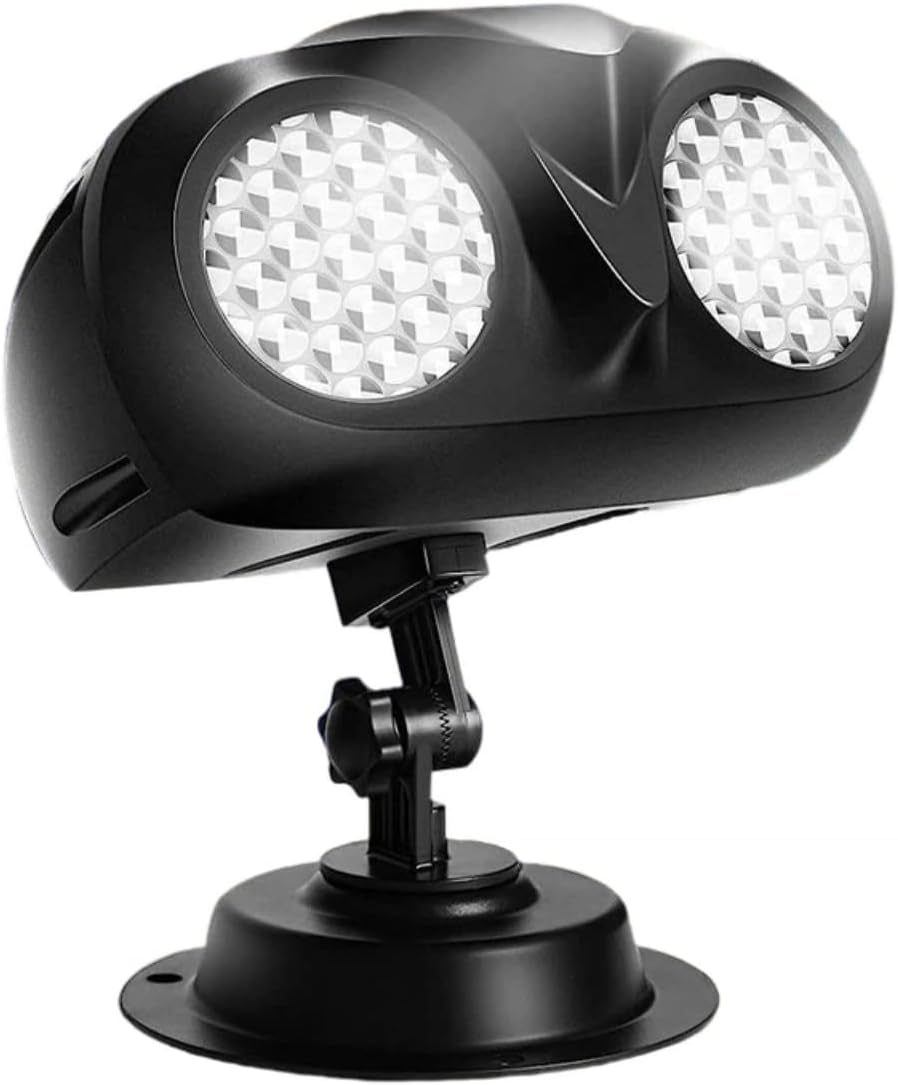 Dual Head Snowflake Light Projector for Outdoor Decor, Remote Control, Waterproof IP65