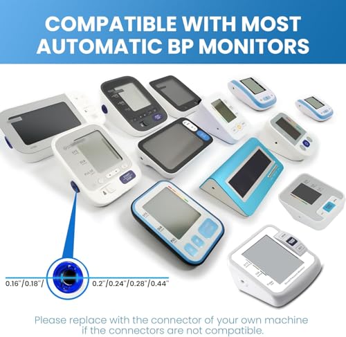 Image of MCP BP Cuff Child Blood Pressure Monitor Large Cuff XL Compatible with Omron B.P, Ageasy BP, Pharmeasy BP with 6 Size Connectors free (17-22CM)