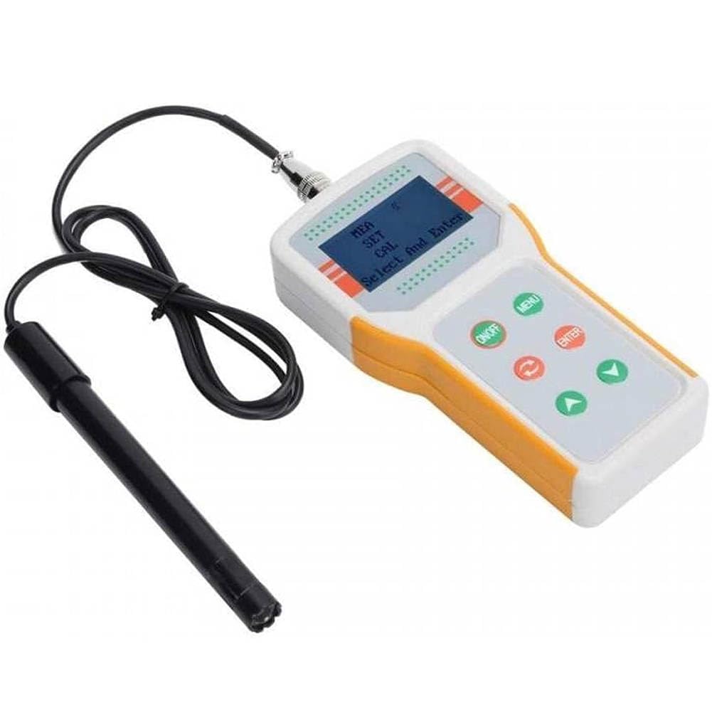 Probador portátil de calidad del agua, medidor de oxígeno disuelto para cría de animales con pantalla LCD retroiluminada, alta medición, para tratamiento de aguas residuales, laboratorios, acuicultura