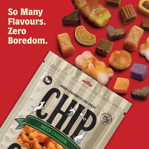 Image of Chip Chops Diced Chicken Dog Treats 250g | High Protein Dog Treats for Training & Rewards | Healthy Chicken Dog Snacks, Soft & Easily Digestible Treats for All Dog Breeds & Puppies