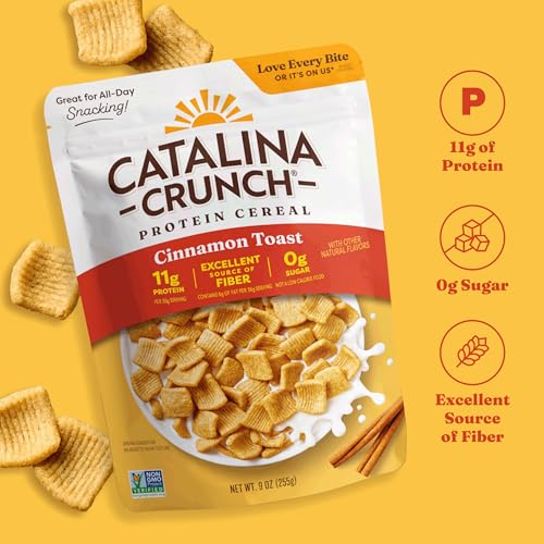 Image of Catalina Crunch Protein Cereal, Cinnamon Toast, 9 oz Bag (Pack of 2)