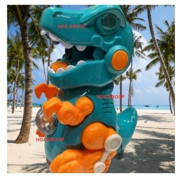 Image of Durable Musical Sound Toy Dinosaur Bubble Maker Machine with Colorful Led Lights Musical & Walking Dino for Kids 3+ Years | Fun Musical Learning Toy with Lights & Sounds (Multicolor)