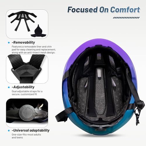 Image of Adult Cycling Bike Helmet, OnBros Lightweight Unisex Bicycling Helmets for Men and Women, Adjustable Fit CPSC Certified Bicycle Helmet
