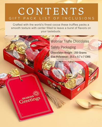 Image of Hyperfoods Wobniar Truffle Selection Chocolates Gift Pack 250 Grams