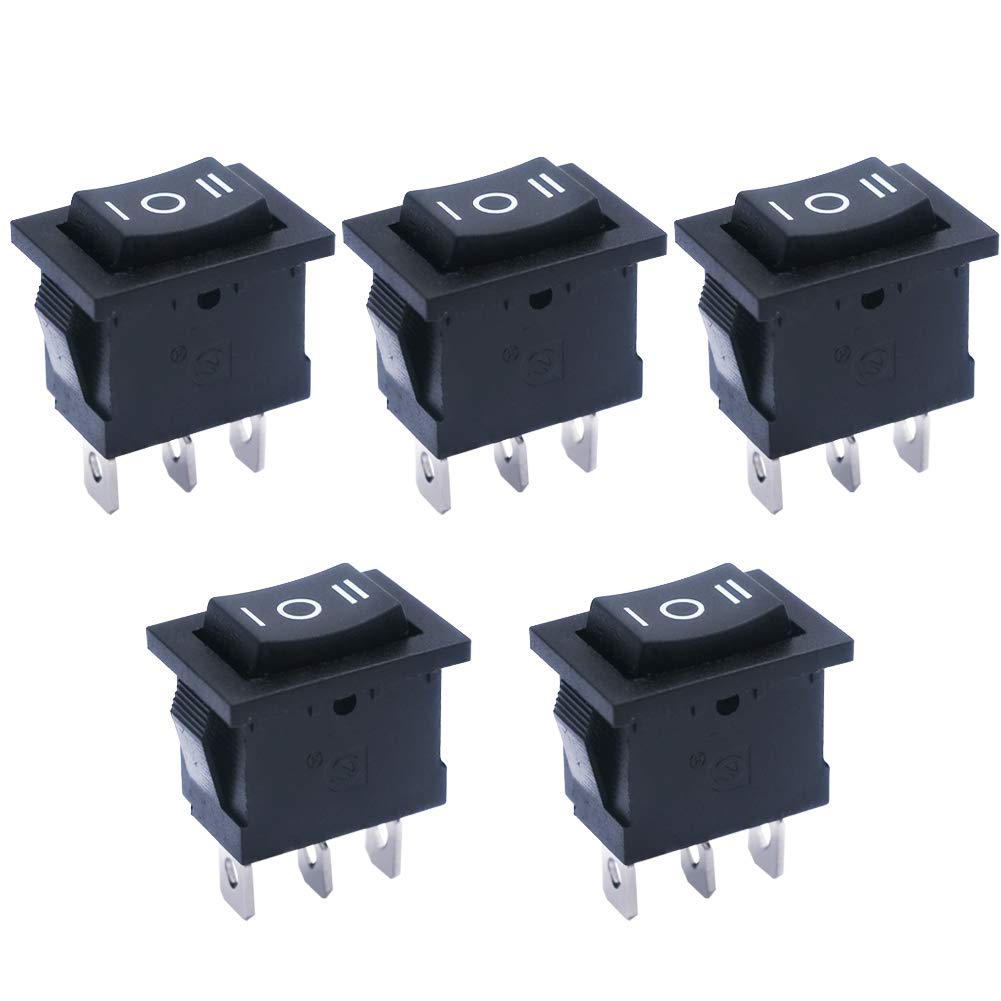Snapklik.com : Mxuteuk 5pcs Self-locking 3 Position Rocker Switch ON ...