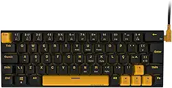 Teclado Mecânico 60% PCYes Kuromori Voyager Edition – Switch Outemu Blue – LED Amarelo – ABNT2 – KMVY60BL