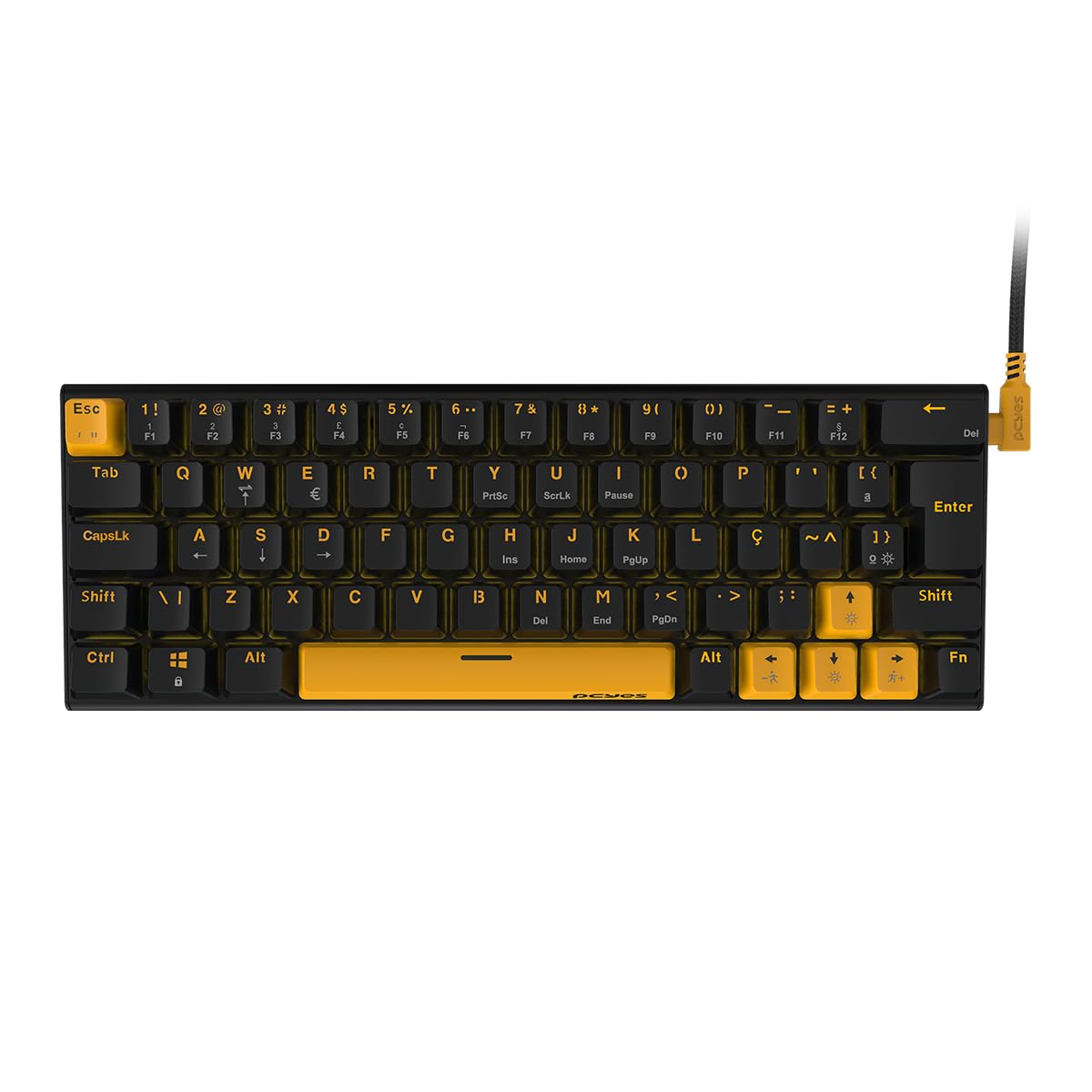 TECLADO MECANICO 60% PCYES KUROMORI - VOYAGER EDITION - SWITCH RED