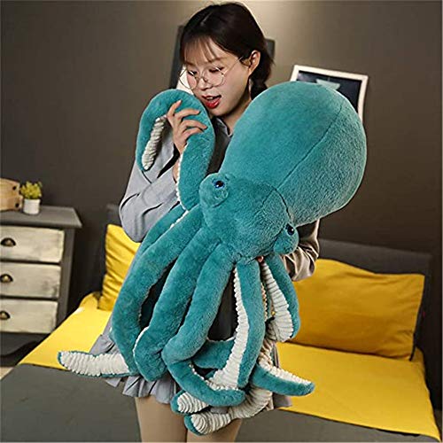 Nicole Knupfer Krake Plüschtier Octopus Plüsch Puppe Spielzeug Große Geformt Cuddly Kuscheltier Oktopus Geburtstag Geschenke (Grün,30cm)