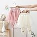BGMINGYI Baby Girls Footless Leggins with Tutu Ruffle Lace Flower Skirt Toddler Cotton Pantskirt(US, Age, 4 Years, 5 Years, Knit-Pink)
