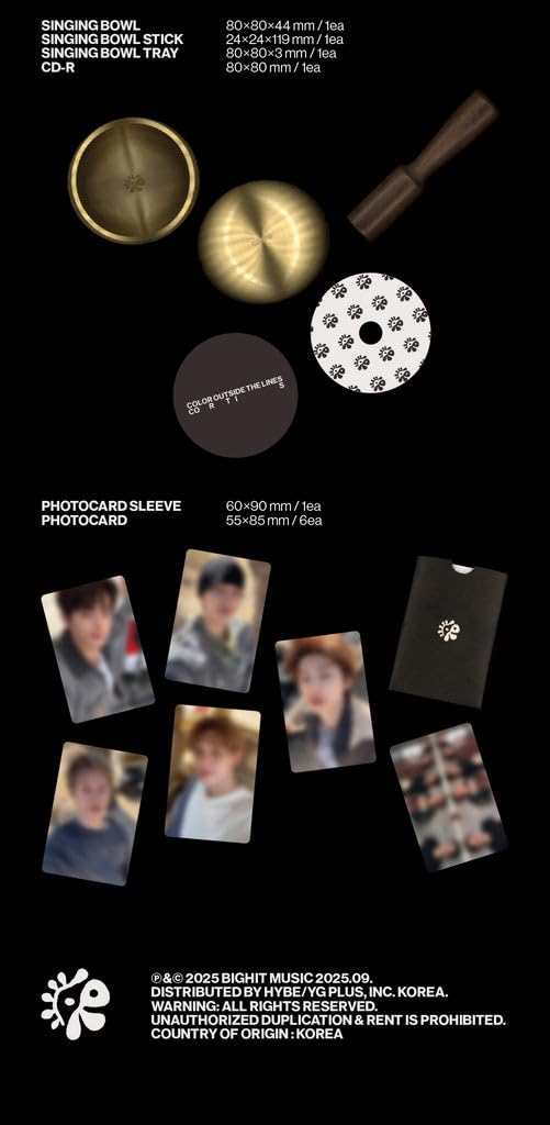 Amazon.com: Cortis - 1er EP Color Outside The Lines Singing Bowl