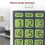 AT&T TRIMLINE 213 Corded Home Phone with Extra Big Buttons & Visual Ringer. No AC Power Required, Improved Easy-Wall-Mount, Lighted Keypad, 10 Speed Dial Keys, Volume Control, Senior Friendly. White - Image 4